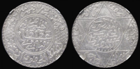 Morocco 5 Dirhams AH1313 (1895) Paris Mint Y#7 in an NGC holder and graded MS61
Estimate: GBP 80 - 100