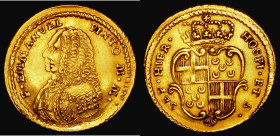 Order of Malta Zecchino Emmanuel Pinto undated issue 3.5 grams Armoured Bust left, Crown Shield reverse SEP.HIER HOSPI.ER.S. KM 233 EF/GVF the obverse...