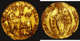 Order of Malta Zecchino, Hugh de Loubens Verdale, (1582-1595) Friedberg 8, JA Gatt 09-002, 3.44 grammes, GVF on a slightly wavy flan, Rare
Estimate: ...