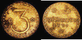 Poland 3 Kopek 1777 Stanislaus August (1764-1795) 1.08 grammes, About Fine, comes with an old Baldwins envelope
Estimate: GBP 50 - 100