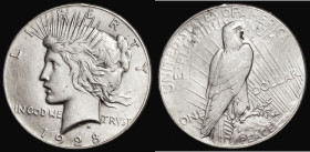 USA One Dollar 1928 Breen 5730 VF with some edge nicks and a flan flaw by the eagle, Rare
Estimate: GBP 80 - 100