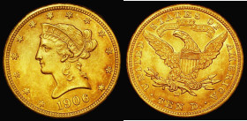 USA Ten Dollars Gold 1906D Breen 7088 GEF and lustrous with a hint of red tone
Estimate: GBP 800 - 900