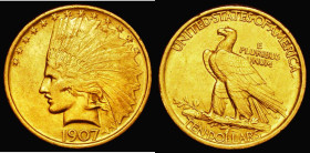 USA Ten Dollars Gold 1907 St.Gaudens, Type II, triangular dots in legend, Breen 7096, VF
Estimate: GBP 850 - 1000
