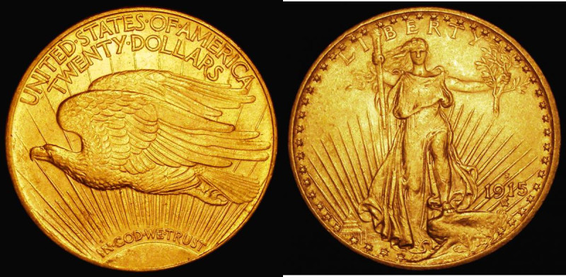 USA Twenty Dollars Gold 1915S Breen 7392 A/UNC
Estimate: GBP 1600 - 2000