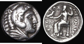 Ancient Greece - Macedonia, Tetradrachm, Alexander III, Macedonia Mint, lifetime issue (323-317BC), struck under Antipater (320-319BC) Obverse: Head o...