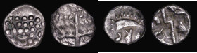 Celtic (2) - Silver Stater, Durotriges Uninscribed type, (Mid 1st Century BC to Mid 1st Century AD) Obverse: Devolved Head of Apollo, Reverse: Disjoin...