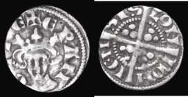 Farthing Edward I Reduced weight issue, Obverse: ER ANGLIE legend, Reverse LONDONIENSIS, S.1445A, 0.28 grammes, Good Fine, the obverse struck off-cent...