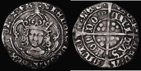 Groat Henry VII Facing Bust issue, crown with one plain and one jewelled arch, Class IIIc S.2199, North 1705, mintmark Greyhound's head, 2.89g, NVF Ex...
