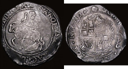 Halfcrown Charles I Group III, third horseman, type 3a3 (under Parliament) Reverse: Oval garnished shield, S.2778, mintmark Sun, 14.43 grammes, appear...