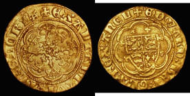 Quarter Noble Edward III Fourth Coinage, Treaty Period, London Mint, with Lis in the centre of the reverse, and annulet before EDWARD on the obverse, ...
