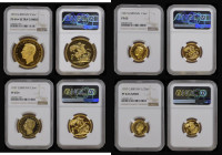 Proof Set 1937 Gold Set (4 coins) in NGC holders comprising Five Pounds 1937 Proof, Marsh F40, S.4074 graded PF64+ Ultra Cameo, Two Pounds 1937 Proof,...