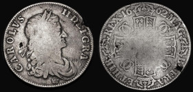 Crown 1662 Rose below bust, edge undated ESC 15, Bull 339 VG with an edge crack by DEI
Estimate: GBP 40 - 80