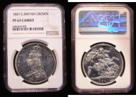 Crown 1887 Jubilee Head Proof NGC PF63 CAMEO desirable thus
Estimate: GBP 2500 - 3000