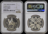 Crown 1953 Proof ESC 393G, Bull 4331 in an NGC holder and graded PF62 Cameo
Estimate: GBP 100 - 150