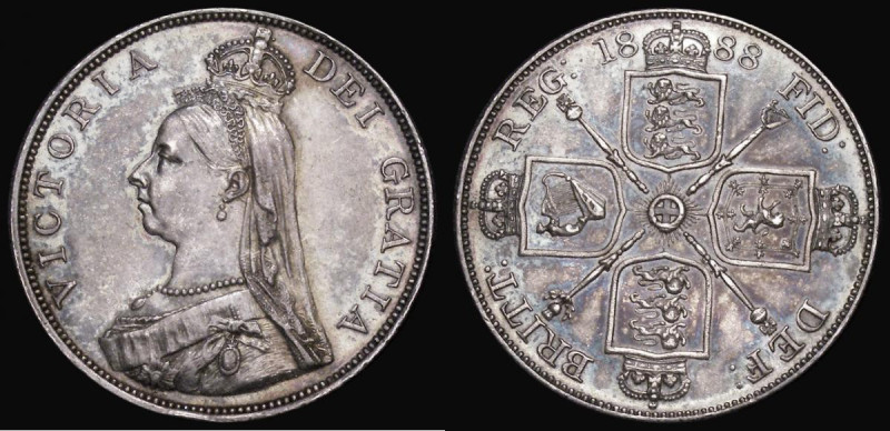 Double Florin 1888 Second I in VICTORIA an inverted 1, ESC 397A, Bull 2700, EF o...