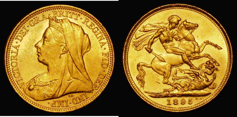 Sovereign 1895S Marsh 164, S.3877, NEF/EF with a thin scratch on the portrait
E...