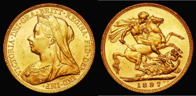 Sovereign 1897M Marsh 157, S.3875, GEF/AU and lustrous with some contact marks, the reverse prooflike
Estimate: GBP 300 - 450