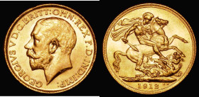 Sovereign 1912 Marsh 214, S.3996, EF/AU and lustrous with some small rim nicks
Estimate: GBP 300 - 450