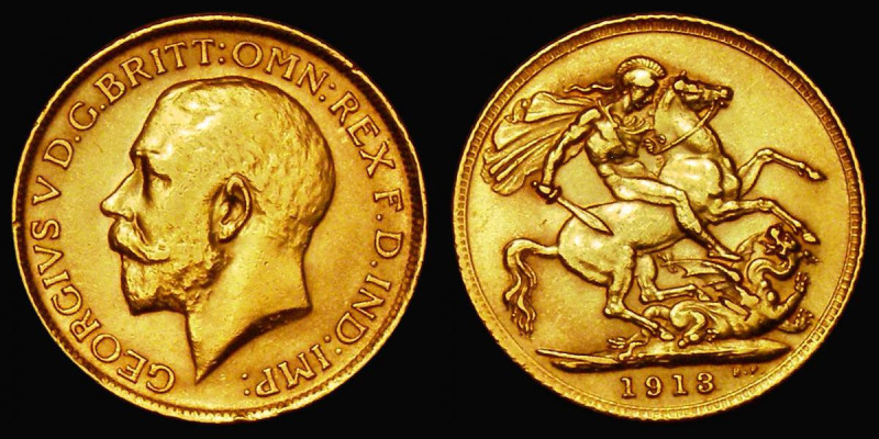 Sovereign 1913 Marsh 215, S.3996 VF in an Imperial Coins box
Estimate: GBP 300 ...