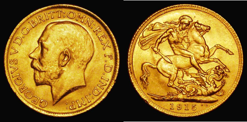 Sovereign 1915 Marsh 217, S.3996 EF with a small nick by the King's ear
Estimat...