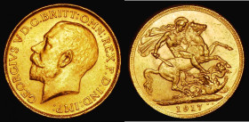 Sovereign 1917C Marsh 225, S.3997, EF with some contact marks, scarce with a low mintage of just 58,875 pieces
Estimate: GBP 350 - 500