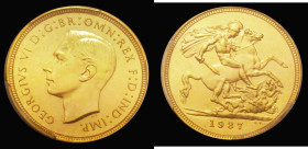 Sovereign 1937 Proof S.4076 in a PCGS holder and graded PR63, comes with a Royal Mint Collectors Service card
Estimate: GBP 3000 - 3500