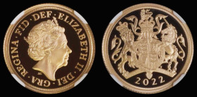 Sovereign 2022 Queen Elizabeth II Platinum Jubilee Proof in an NGC 'First Releases' holder and graded PF70 Ultra Cameo
Estimate: GBP 800 - 1100