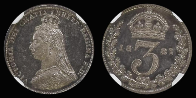 Threepence 1887 Jubilee Head Proof ESC 2097 FDC and graded PF66 by NGC
Estimate...