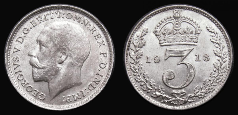 Threepence 1913 Choice Unc and graded 82 by CGS
Estimate: GBP 25 - 35