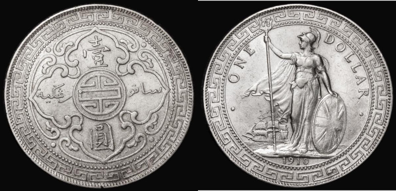 Trade Dollar 1910B KM#T5 VF with an edge nick
Estimate: GBP 120 - 150