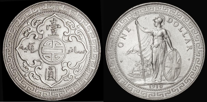 Trade Dollar 1911B KM#T5 EF and lustrous with a small edge nick
Estimate: GBP 1...