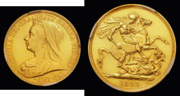 Two Pounds 1893 Proof, Marsh T36, S.3873 in a NGC holder - Proof Details, Repaired, a rare issue with just 773 pieces minted
Estimate: GBP 4000 - 500...