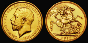 Two Pounds 1911 Proof Marsh T44, S.3995 UNC with some contact marks, retaining much original brilliance, the only George V Gold Two Pounds issue
Esti...