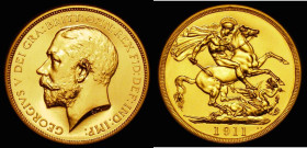 Two Pounds 1911 Proof S.3995 The obverse with a light handling mark and a small contact mark behind the bust, the reverse with very minor hairlines, r...