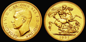 Two Pounds 1937 Gold Proof S.4075, Marsh T46, Lustrous UNC with contact marks and hairlines
Estimate: GBP 2000 - 2500