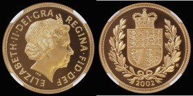 Two Pounds 2002 Shield Reverse Proof S.SD5 in an NGC holder and graded PF70 Ultra Cameo 
Estimate: GBP 1400 - 1800