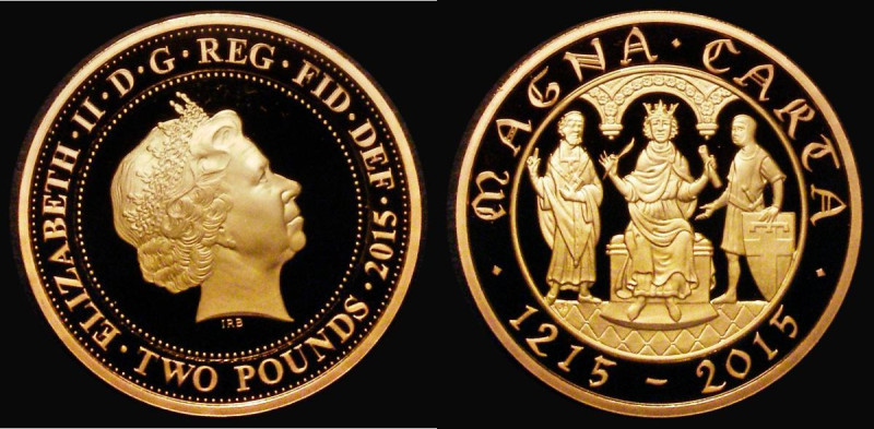 Two Pounds 2015 800th Anniversary of the Magna Carta, Obverse with Iain Rank-Bro...