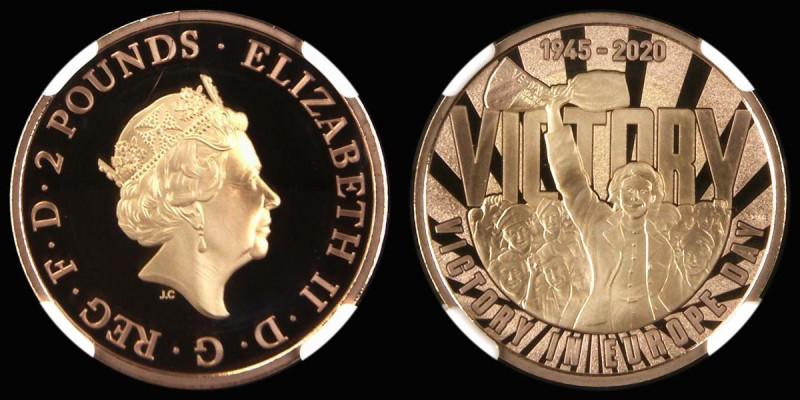 Two Pounds 2020 75th Anniversary of VE Day S.K59 in an NGC 'First Releases' hold...