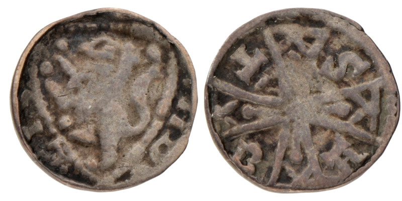 Denier. Brabant. Henri II of III. Z.j. (1235 - 1261). Fraai +.
0,50 g.