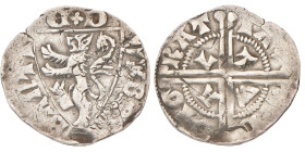 Sterling. Brabant. Leuven. Jan I. Z.j. (1261 - 1294). Fraai / Zeer Fraai.