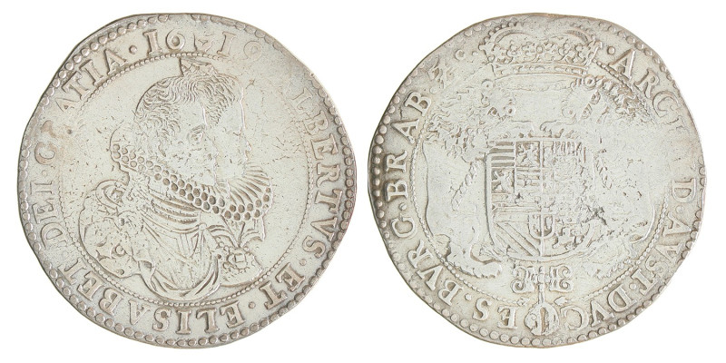 Dukaton. Brabant. Antwerpen. Albrecht en Isabella. 1619. Zeer Fraai -.
Gepoetst...