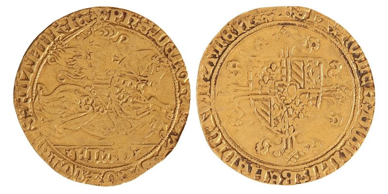 Gouden rijder. Vlaanderen. Fillips de Goede. Z.j. (1434 - 1437). Fraai / Zeer Fr...