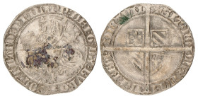 Dubbele groot botdrager. Vlaanderen. Graafschap. Filips de Stoute. Z.j. (1389). Zeer Fraai +.
