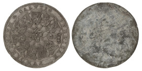 Zilveren leeuw - Loden afslag van az. Verenigde Belgische Staten. N.D. (1790). AU.