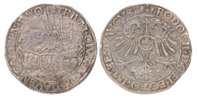 Arendrijksdaalder. De Drie steden. Rudolf II. 1585. Zeer Fraai.