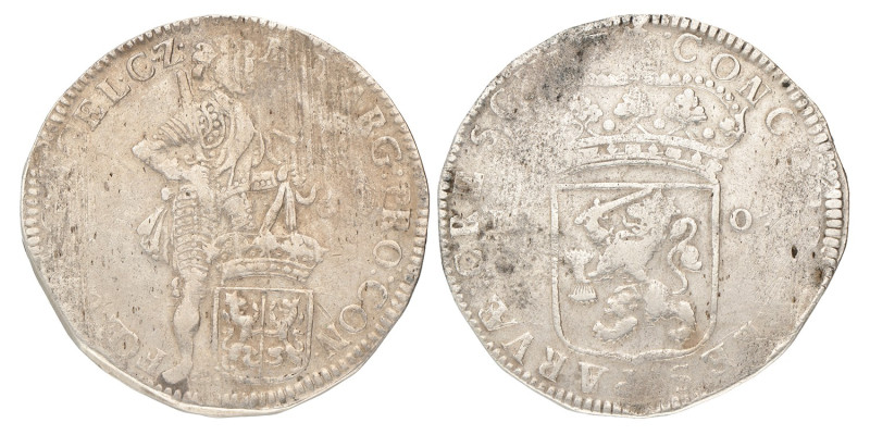 Zilveren dukaat. Gelderland. Z.J. Fraai.
CNM 2.17.126. Delm. 963. 27,7 g.