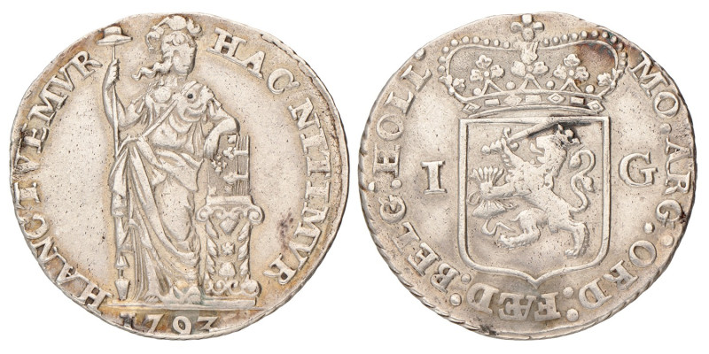 1 gulden - Generaliteits. Holland. 1793. Zeer Fraai +.
CNM 2.28.104. Delm. 1179...