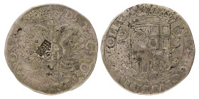 Florijn van 28 stuiver met Hollandse klop. Zwolle. 168(?). Fraai +.