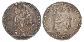 1 gulden. V.O.C. (Utrecht). 1790. Zeer Fraai / Prachtig.