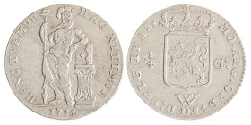 Kwart gulden. W.I.C. Utrecht. 1794. Zeer Fraai / Prachtig.